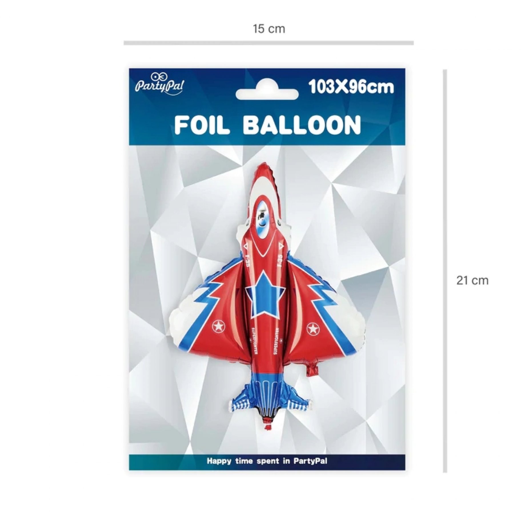 Fooliumist õhupall "Hävituslennuk"
