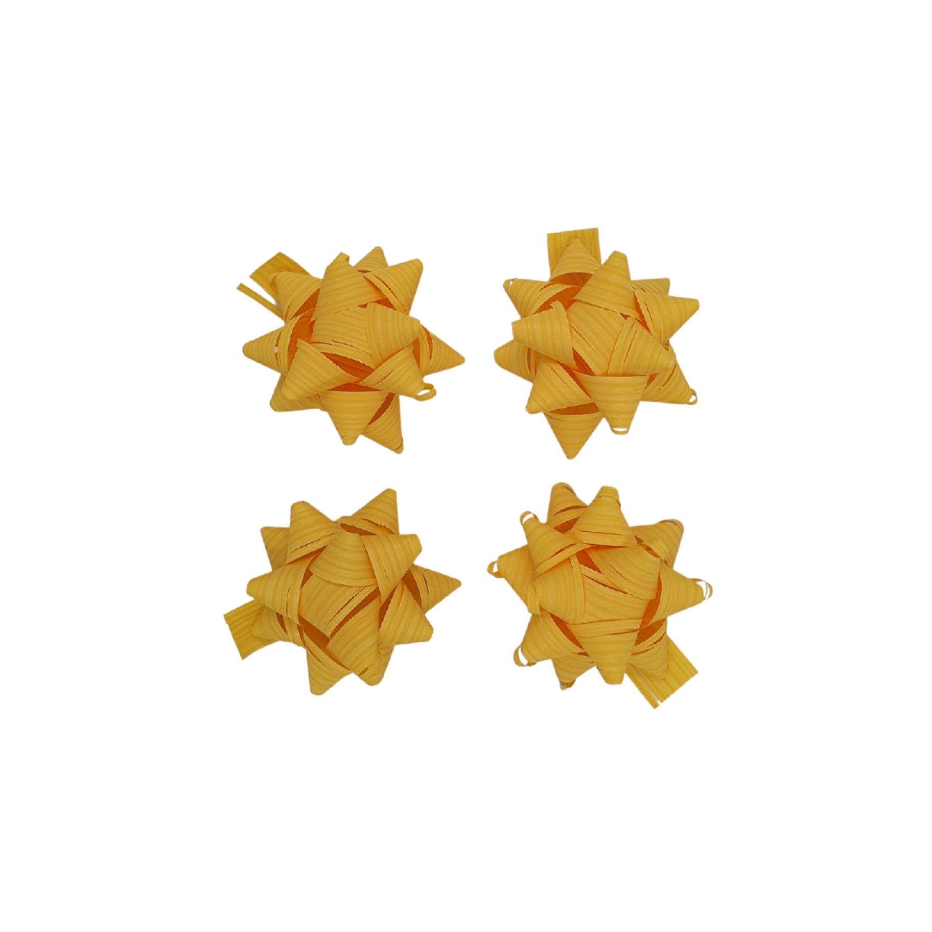 Rosetid - Pakendis 4 Kollast rosetti Ø 6,5cm