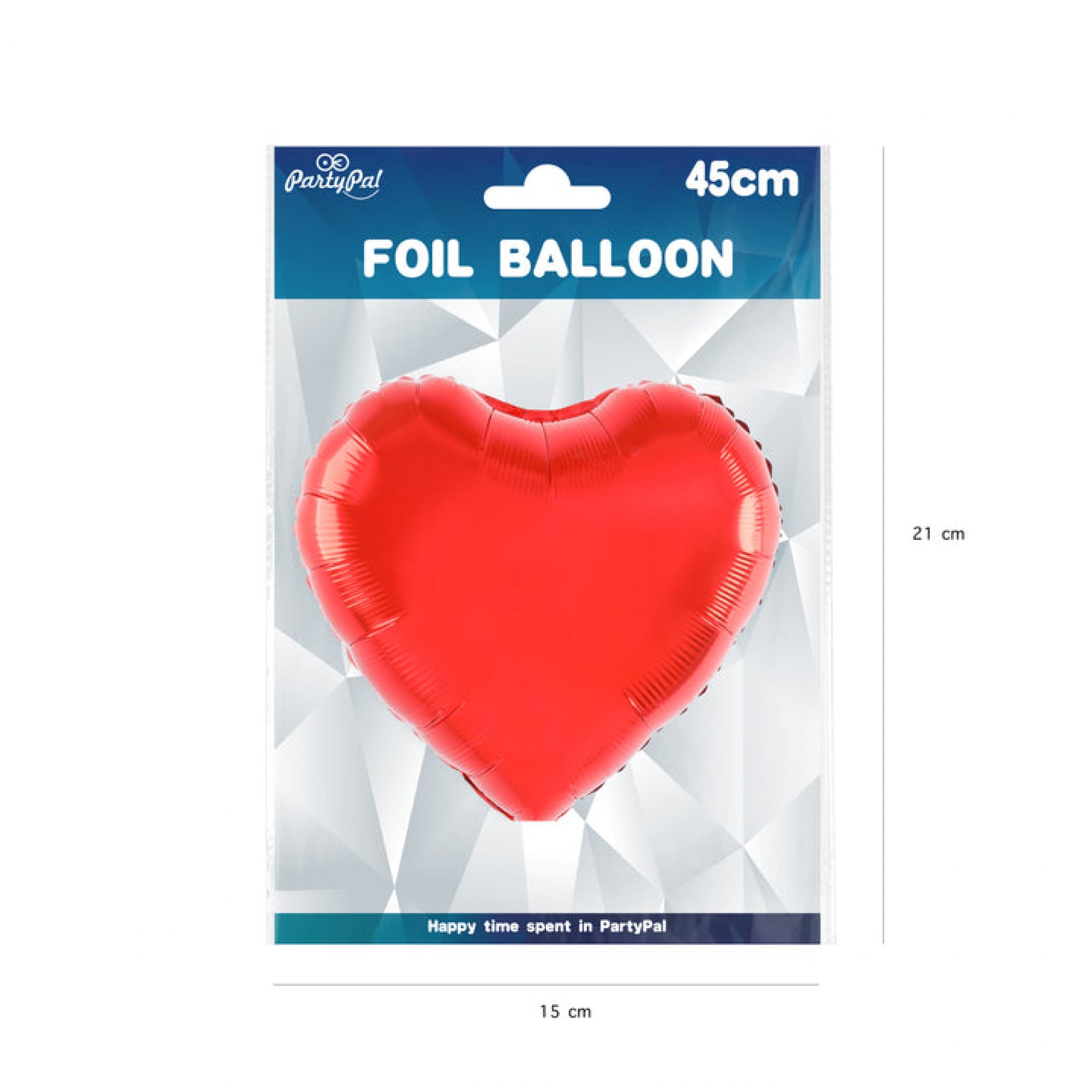 Fooliumist õhupall "Punane süda"
