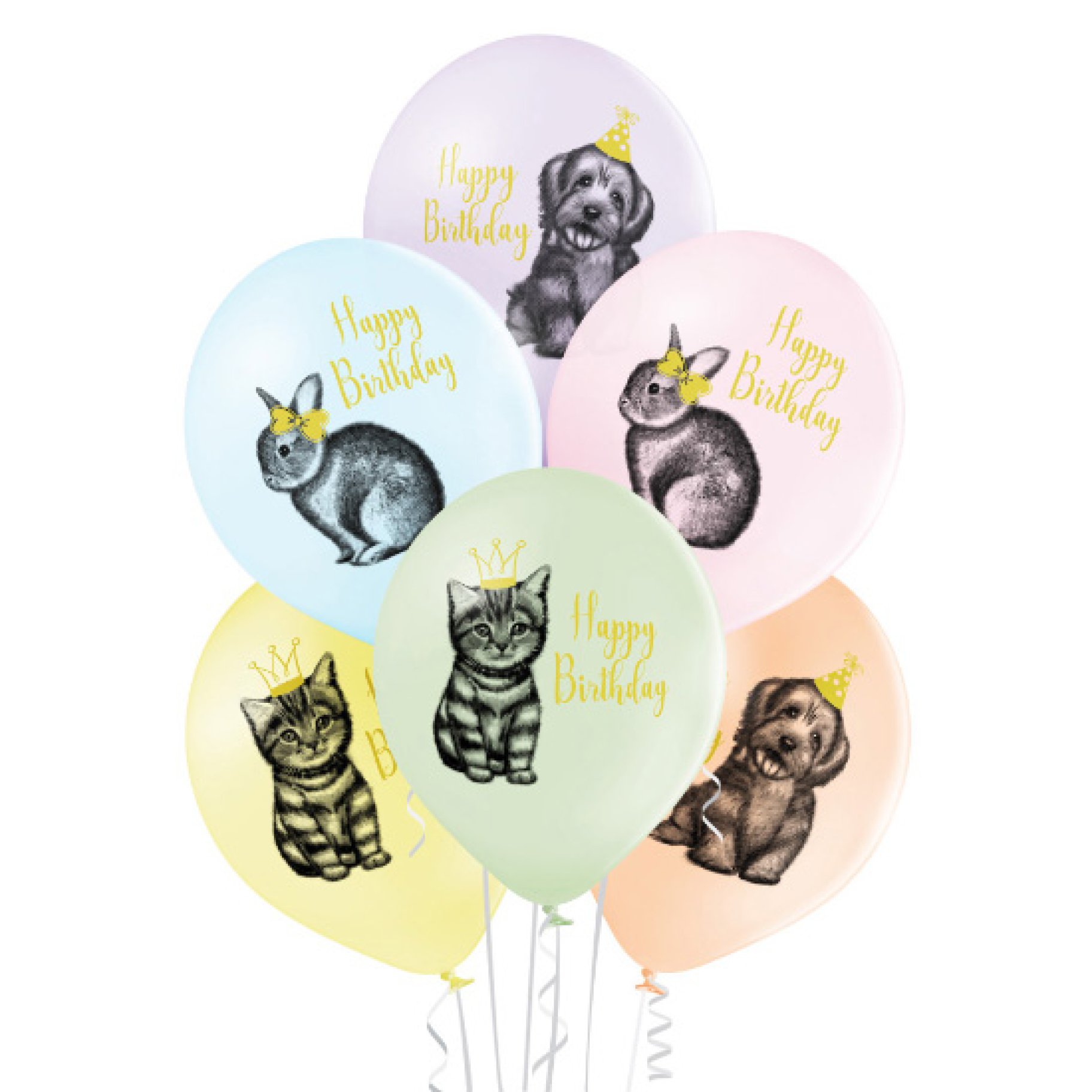 Õhupallid "Sünnipäeva Lemmikloomad"