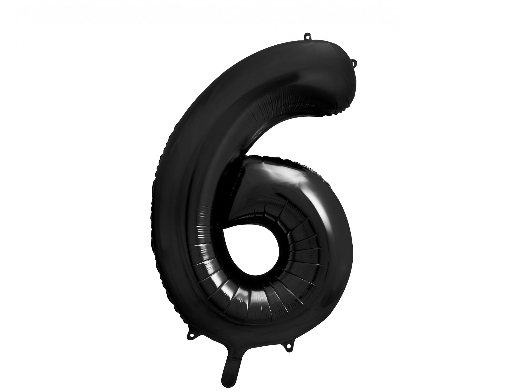 Fooliumist must õhupall "Number 6"