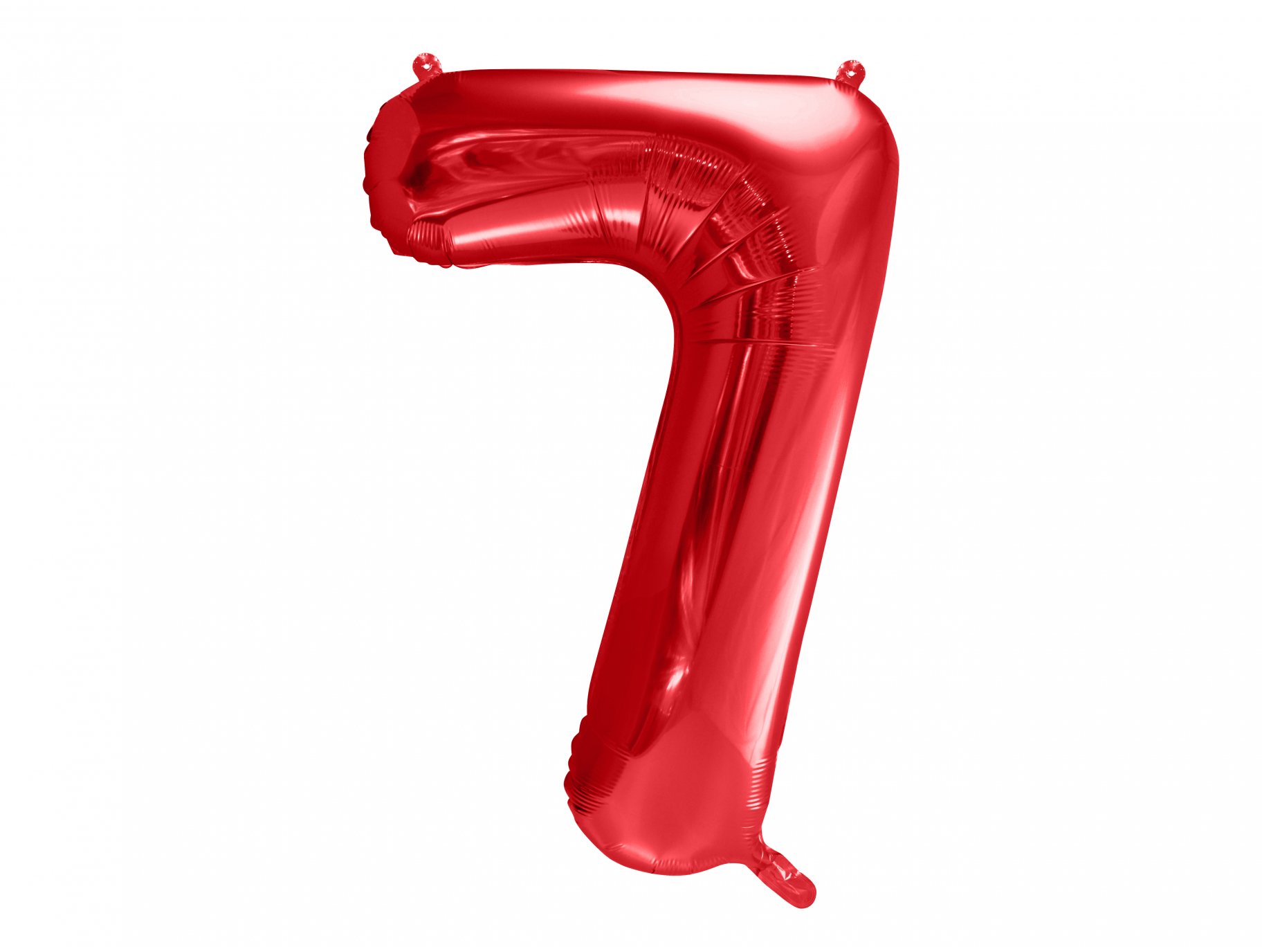 Fooliumist punane õhupall "Number 7"