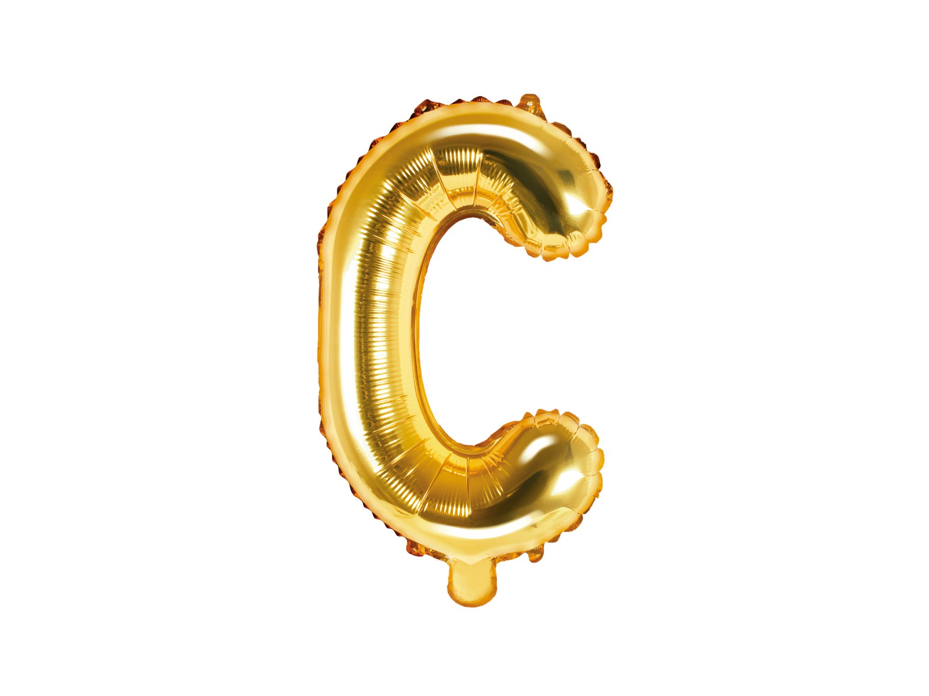 Fooliumist kuldne õhupall väike täht "C"