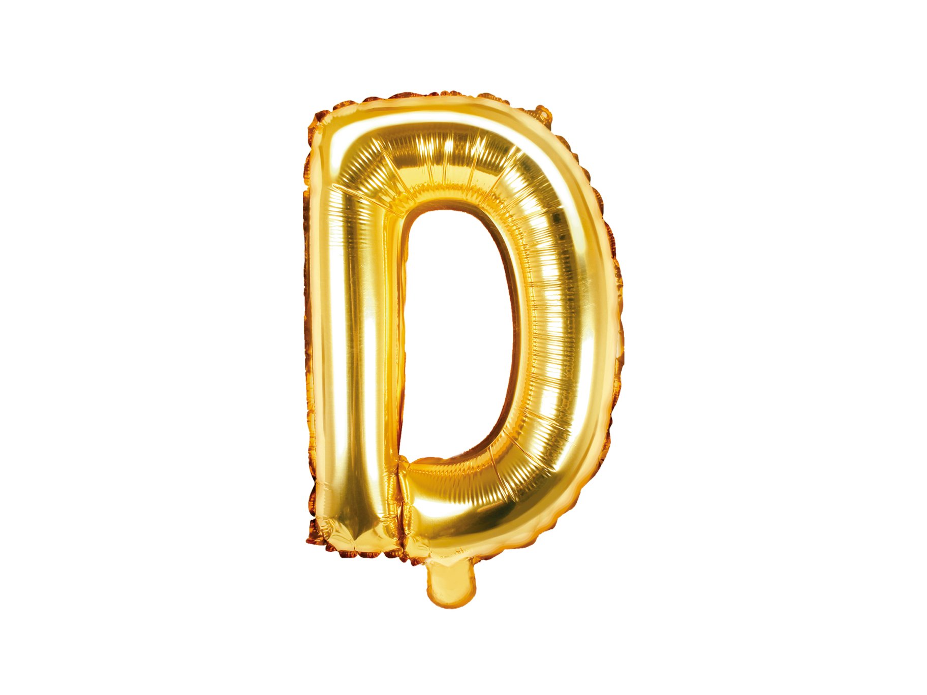 Fooliumist kuldne õhupall väike täht "D"