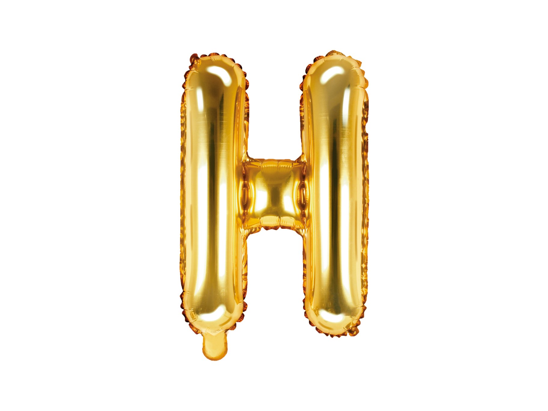 Fooliumist kuldne õhupall väike täht "H"