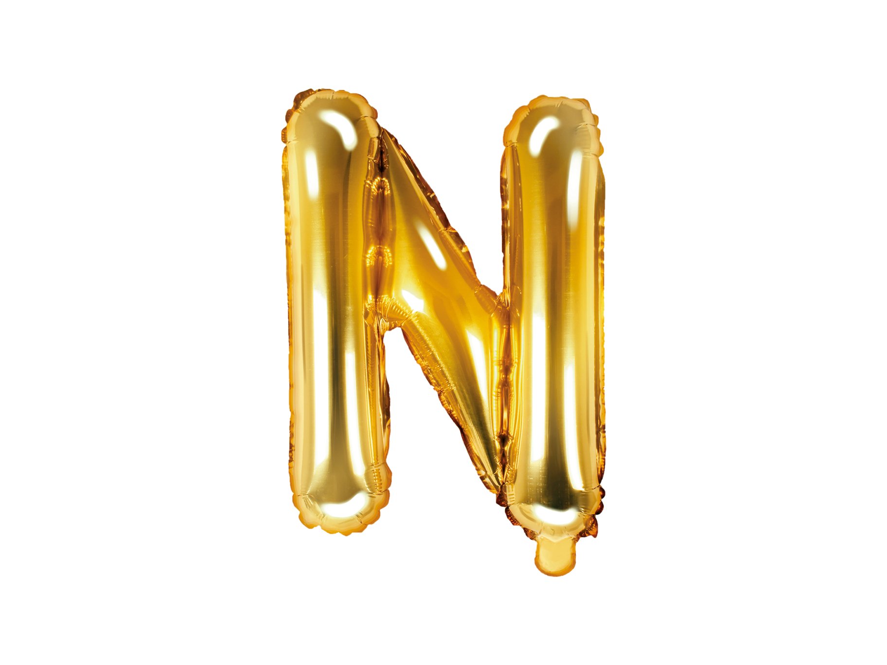 Fooliumist kuldne õhupall väike täht "N"