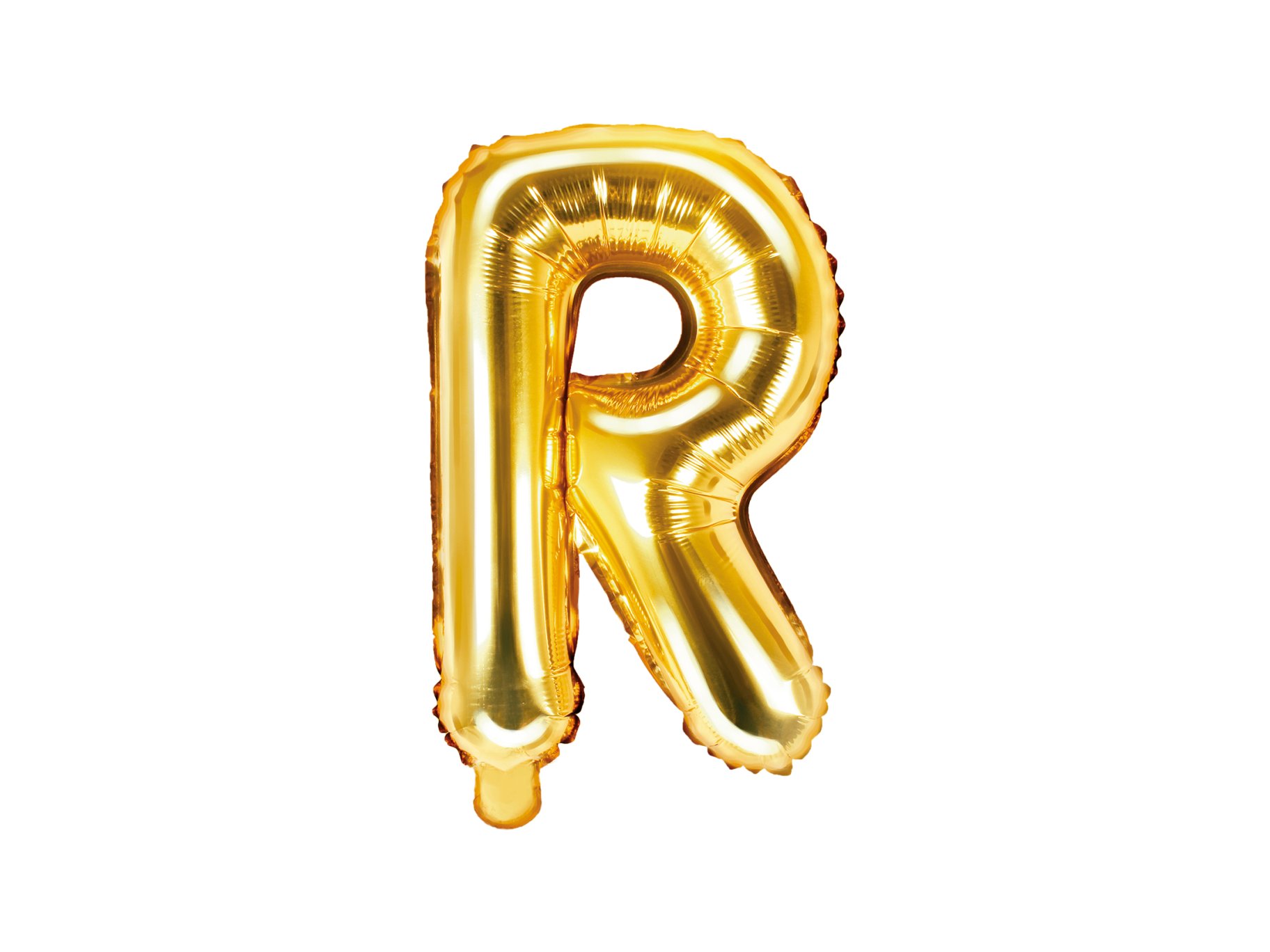 Fooliumist kuldne õhupall väike täht "R"