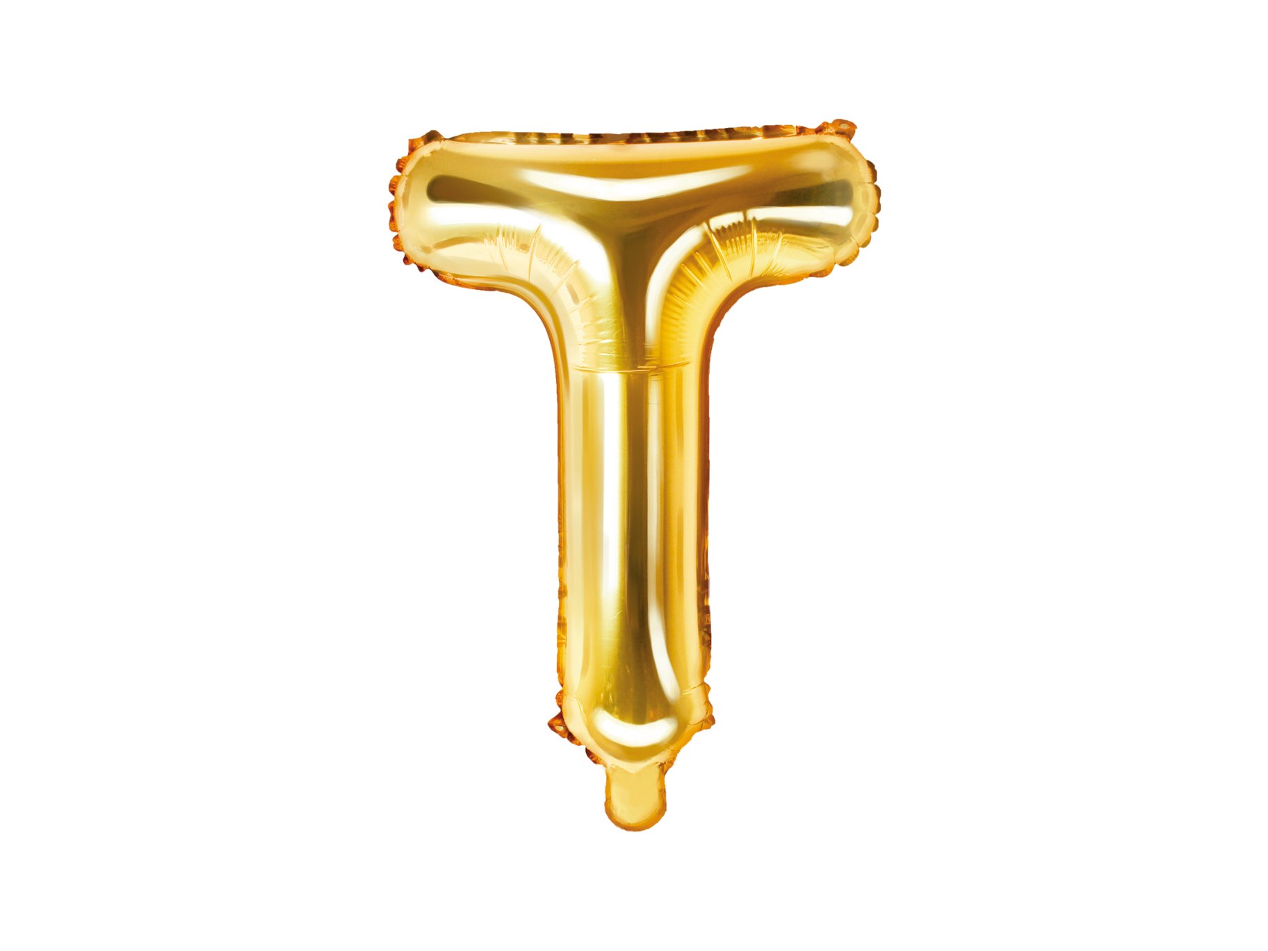 Fooliumist kuldne õhupall väike täht "T"