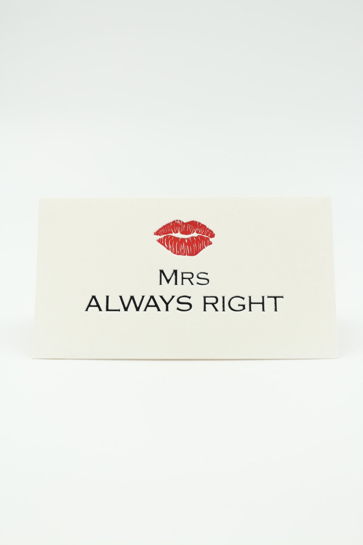 Rahakaart "Mrs Always Right"