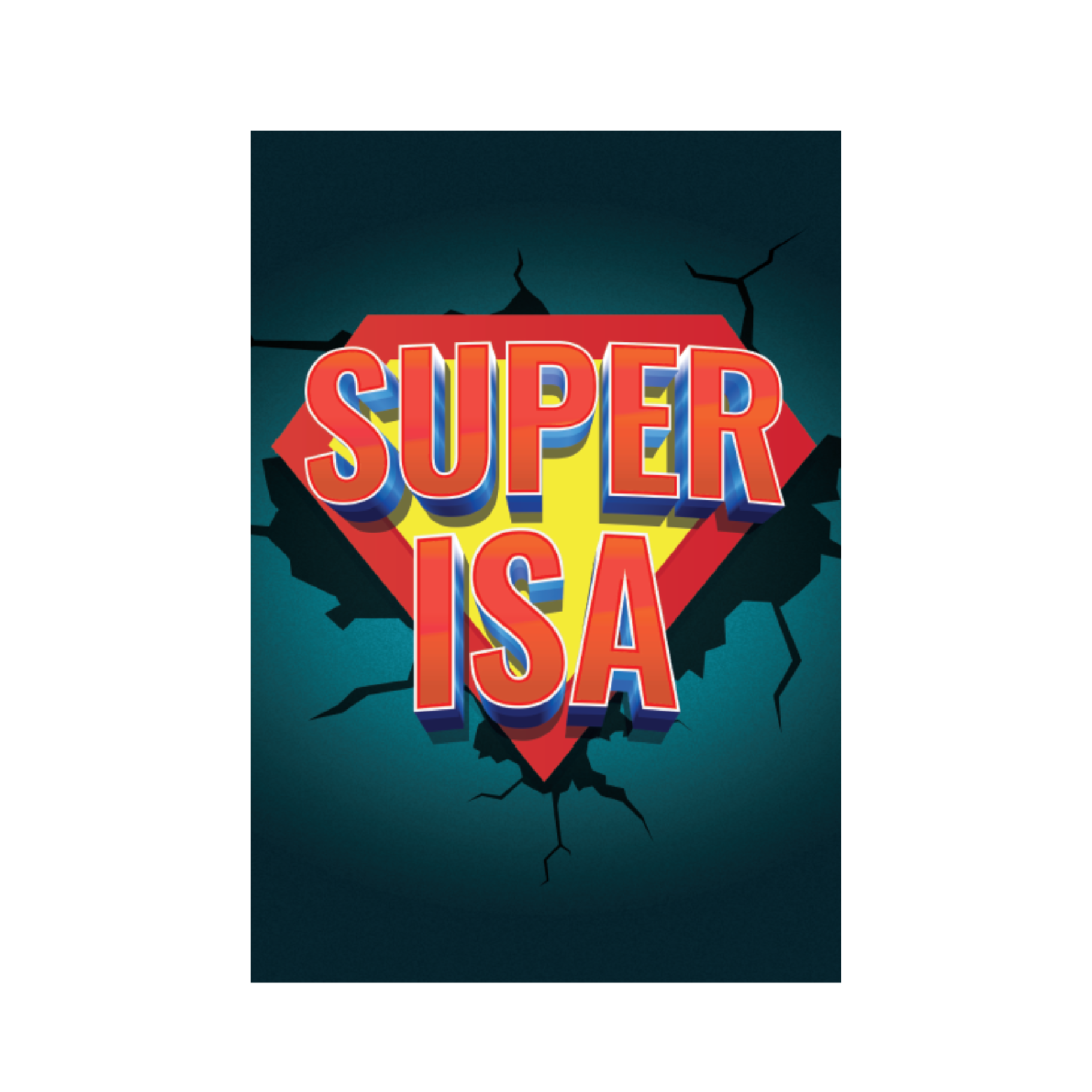 Õnnitluskaart "SUPER ISA"
