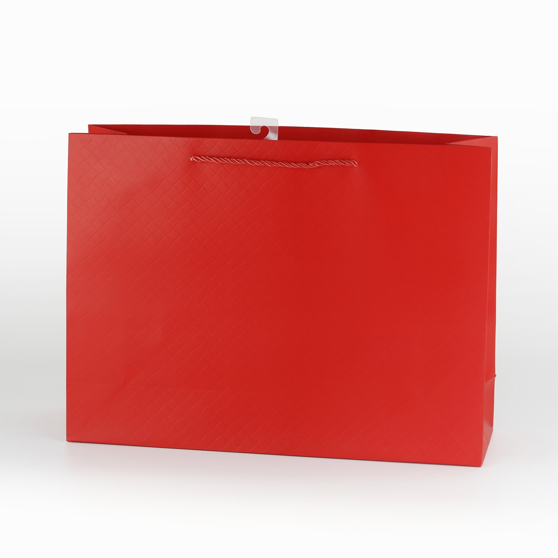 Kinkekott - XL suurus horisontaalne "Luksuslik rombmuster - Punane"