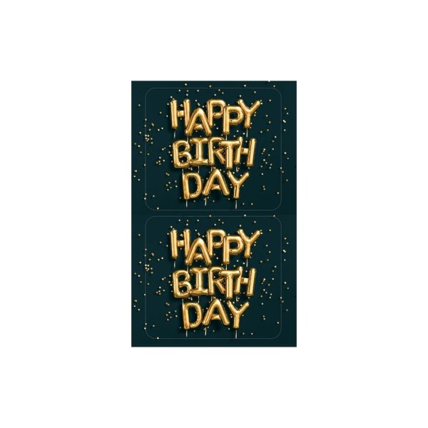 Kleebis "Happy Birthday"