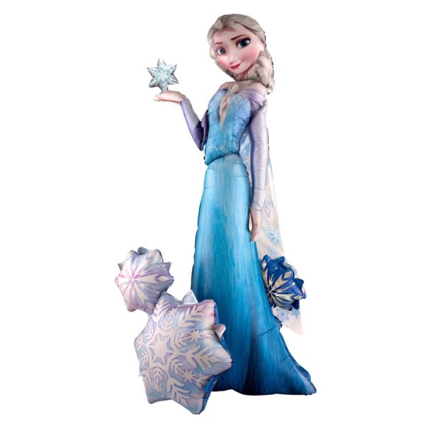 Fooliumist õhus kõndiv õhupall "Lumekuninganna Elsa"