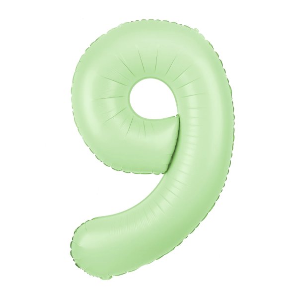 Fooliumist heleroheline matt õhupall Number "9"