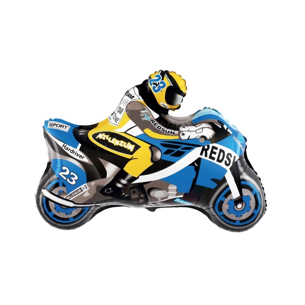 Fooliumist õhupall "Sinine mootorratas"