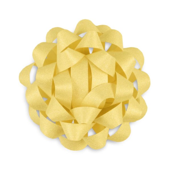 Rosett glitter "Kollane"