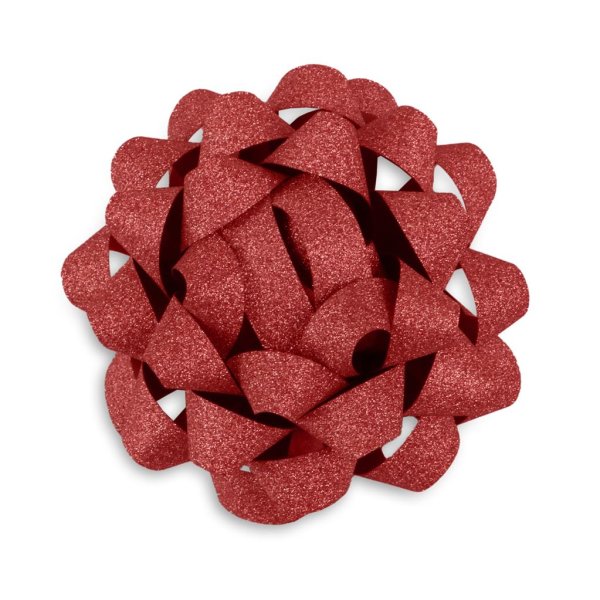Rosett glitter "Punane"