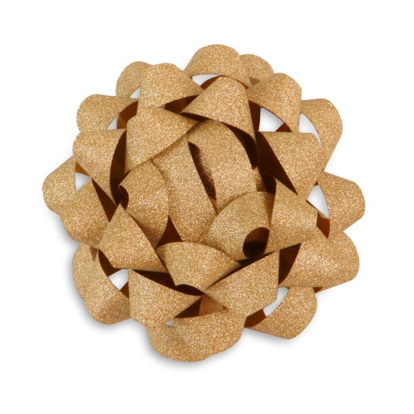 Rosett glitter "Pruun"
