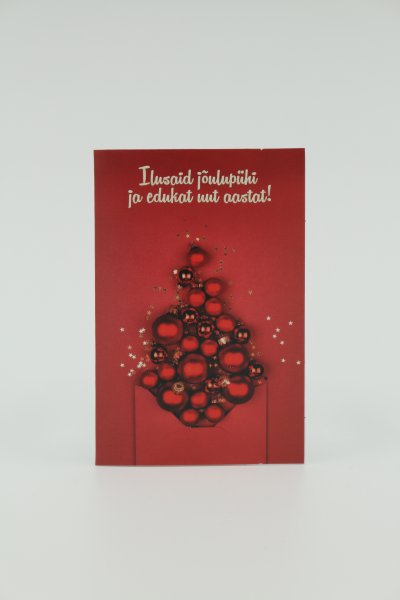 Jõulu minikaart "Ilusaid jõulupühi ja edukat uut aastat!"