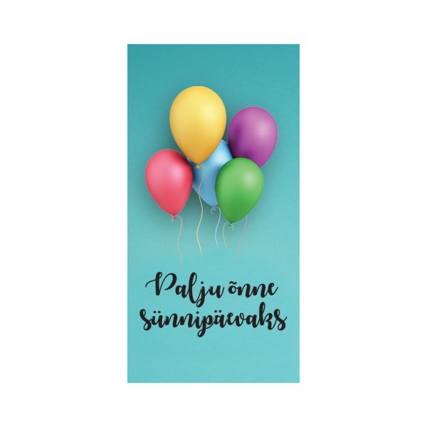 Rahakaart "Palju õnne sünnipäevaks"