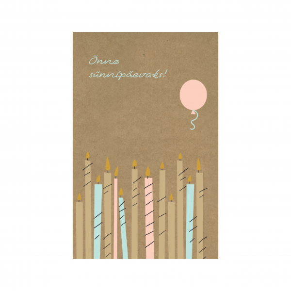 Minikaart "Õnne sünnipäevaks!"