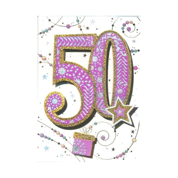 Õnnitluskaart "50"