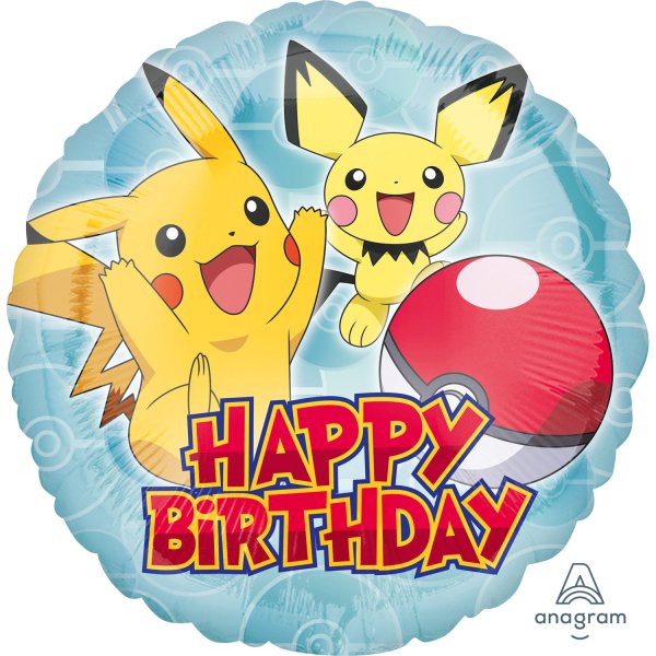 Fooliumist õhupall "Pokemon Happy Birthday"