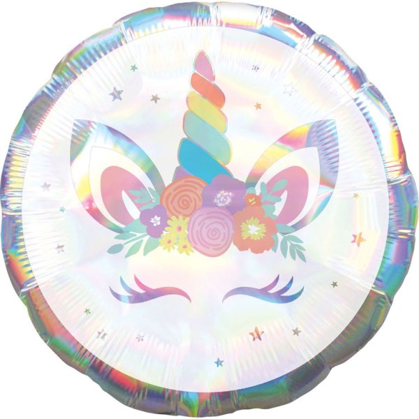 Fooliumist holograafiline õhupall "Ükssarvik"
