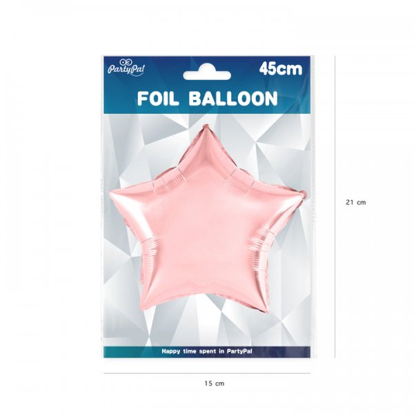 Fooliumist õhupall "Kuldne roosa täht"
