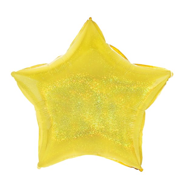 Fooliumist õhupall "Kuldne holograafiline täht"
