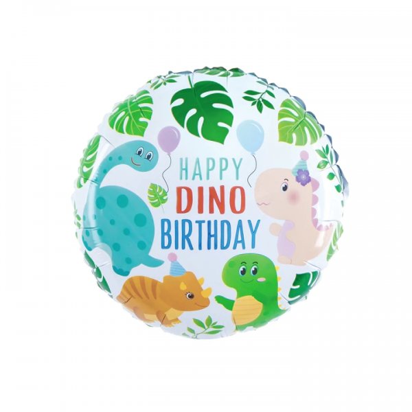 Fooliumist õhupall "Happy Dino Birthday"