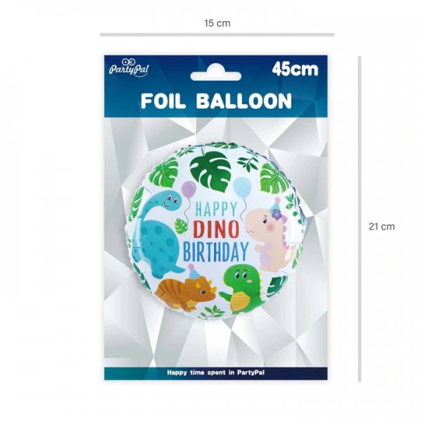 Fooliumist õhupall "Happy Dino Birthday"