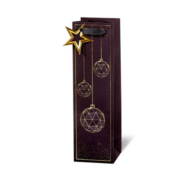 Pudeli kinkekott "X-Mas Gold"