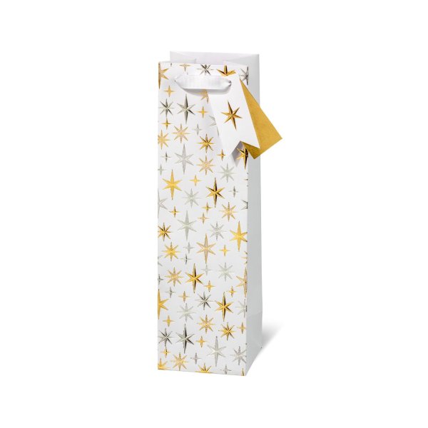 Pudeli kinkekott "Elegant Stars"