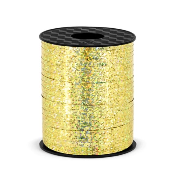 Pakkepael - Holograafiline kuldne 5mm/225m