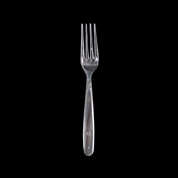 Väikesed läbipaistvad plastik kahvlid