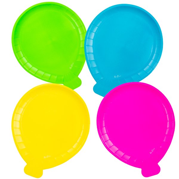 Suured papptaldrikud "Balloon Party"