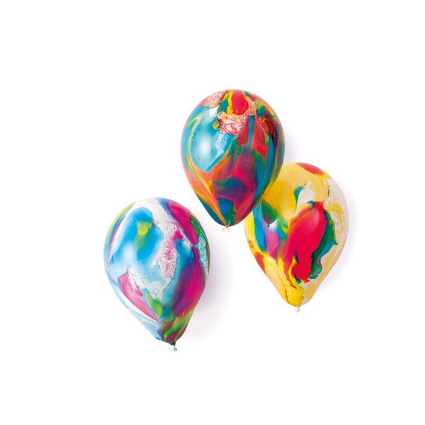 Õhupallid "Värviline marmor"