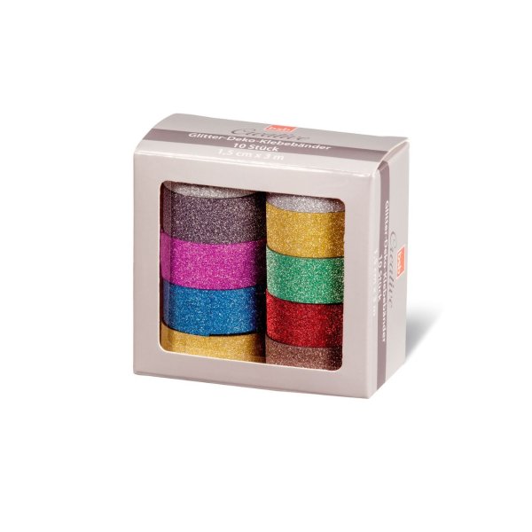 Glitterteibi komplekt - Mix värvid 1,5cm x 3m