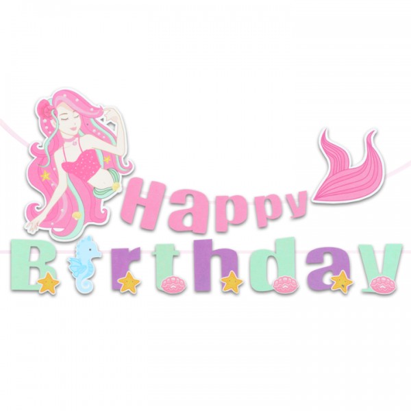 Bänner "Happy Birthday Merineitsiga"