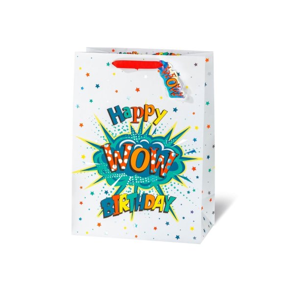 Suur kinkekott "WOW Happy Birthday"