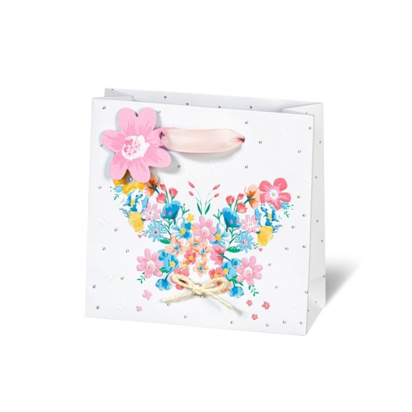Väike kinkekott "Flowers & Butterfly"