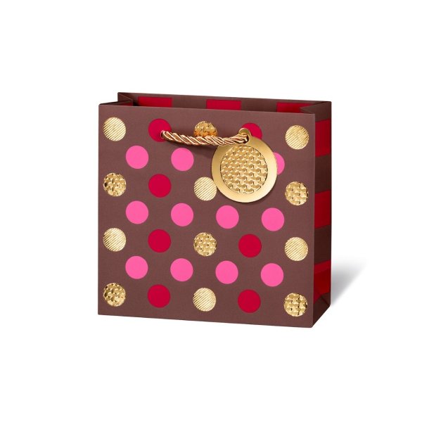 Väike kinkekott "Mokka Dots"