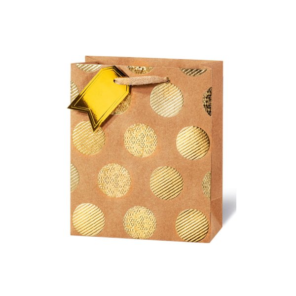 Keskmine kinkekott "Golden Dots"