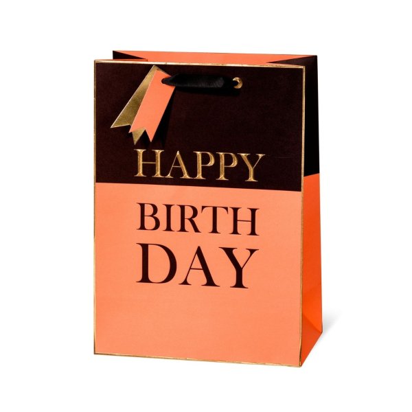 Suur kinkekott "Black & Orange"