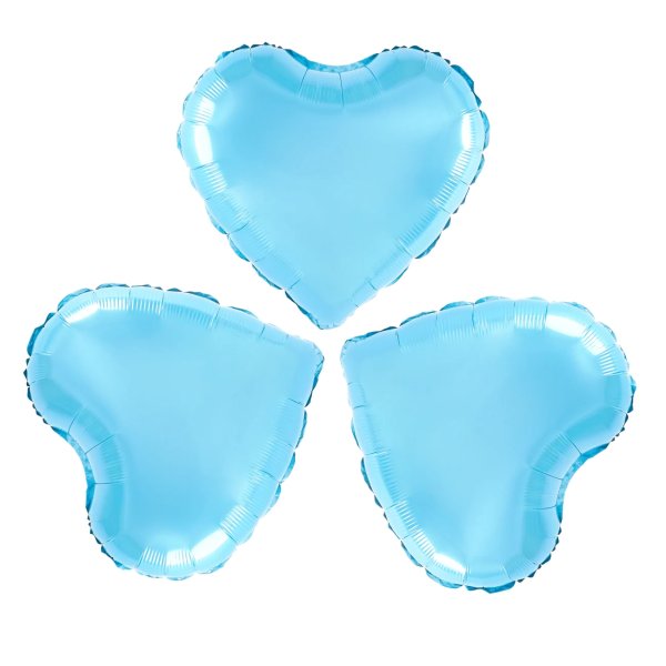 Fooliumist õhupallid "Sinised südamed"