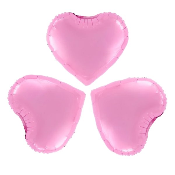 Fooliumist õhupallid "Roosad südamed"