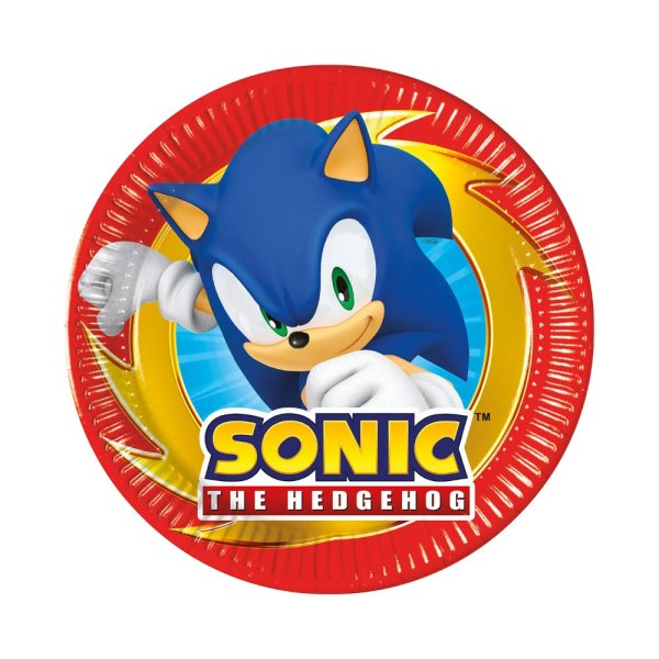 Väiksed papptaldrikud "Sonic Speed"