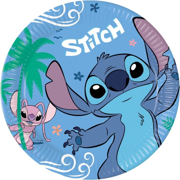 Suured papptaldrikud "Stitch"