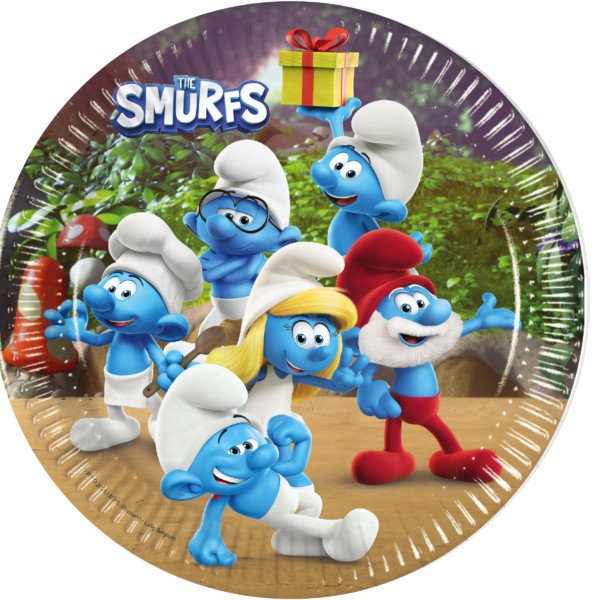 Väiksed papptaldrikud "Smurfid"